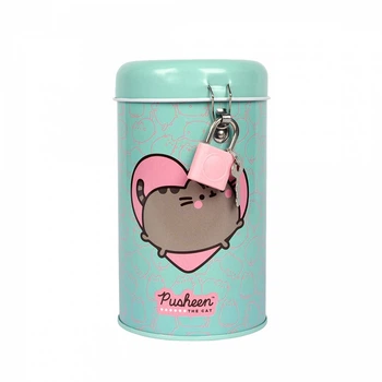 Копилка круглая металлическая 13 х 7,6 см Yes Pusheen 708579