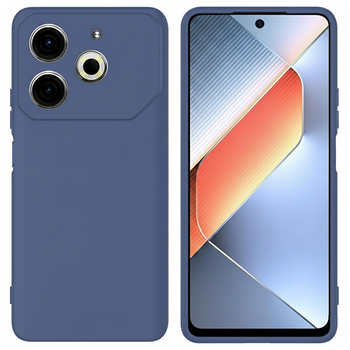 Чохол Fiji Full Soft Premium для Tecno POVA 6 Neo (LI6) протиударний бампер з мікрофіброю Dark Blue
