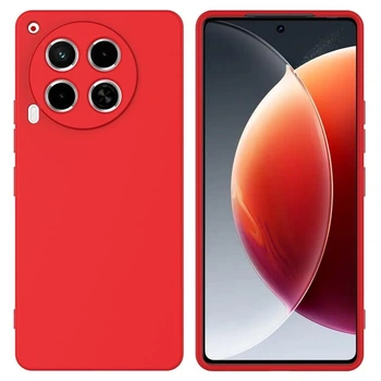 Чехол Fiji Full Soft Premium для Tecno Camon 30 (CL6) противоударный бампер с микрофиброй Red