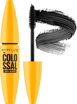 Туш для вій Maybelline Volum Express Colossal 100% Black 10.7 мл Чорна