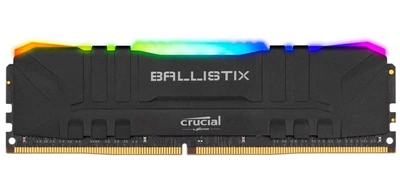 Модуль памяти Crucial DDR4 16Gb Ballistix Black RGB 3200 MHz (BL16G32C16U4BL.M16FE) Б/у