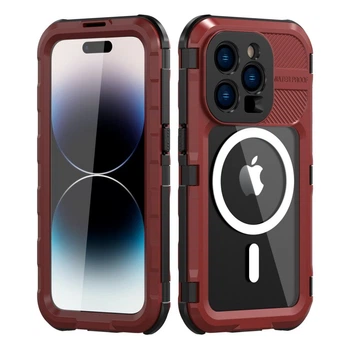 Захищений чохол Shellbox M Waterproof Case Red+Black для iPhone 14