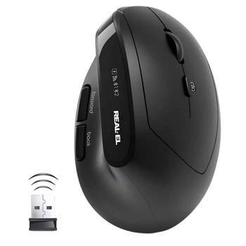 Мышь беспроводная REAL-EL RM-490W Black