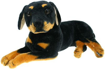 Maskotka Dubi Pluszowy leżący rottweiler 47 cm (5905965332492)