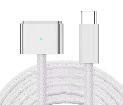 Кабель быстрой зарядки Type-C (PD) – MagSafe 3, магнитный адаптер, 140W Power Delivery, 2 м, серый