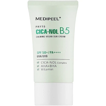 Веганский успокаивающий солнцезащитный крем Medi-Peel Phyto Cica Nol B5 Calming Vegan Sun Cream 50 мл (8809941821987)
