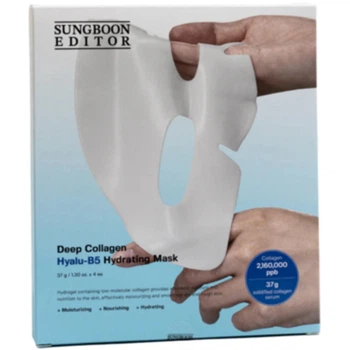 Набор гидрогелевых масок для лица Sungboon Editor Deep Collagen Hyalu-B5 Hydrating Mask 37 г x 4 шт (8800253020419)