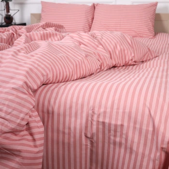 Простынь MirSon Бязь 17-0607 Stripe Pink 220 х 240 см (2200008054076)