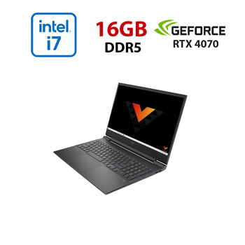Ігровий ноутбук HP Victus 16-R0055NO / 16" (1920x1080) IPS / Intel Core i7-13700HX (16 (24) ядер по 2,1 - 5,0 ГГц) / 16 ГБ DDR5 / 960 ГБ SSD / nVidia GeForce RTX 4070, 8 ГБ GDDR6, 128-біт / Веб-камера б/в
