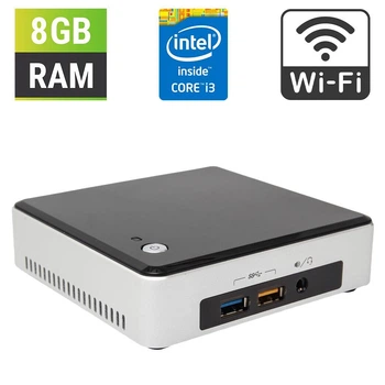 Неттоп Б-класс Intel NUC NUC5i3RYK USFF / Intel Core i3-5010U (2 (4) ядра по 2.1 GHz) / 8 GB DDR3 / 256 GB SSD M.2 / Intel HD Graphics 5500 / miniDP / Wi-Fi б/у