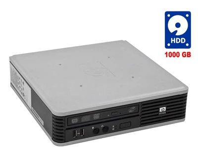 ПК HP Compaq DC7800 SFF / Intel Core 2 Duo E6570 (2 ядра по 2.66 GHz) / 2 GB DDR2 / 160 GB HDD / Intel GMA 4500 / DVD-RW / Win 10 б/в