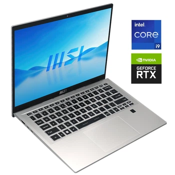 Игровой ультрабук MSI Prestige 14 H B13UCX / 14" (1920x1200) IPS / Intel Core i9-13900H (14 (20) ядер по 2,6 - 5,4 ГГц) / 32 ГБ DDR5 / 512 ГБ SSD NVMe / nVidia GeForce RTX 2050, 4 ГБ GDDR6, 64-бит / WebCam б/у