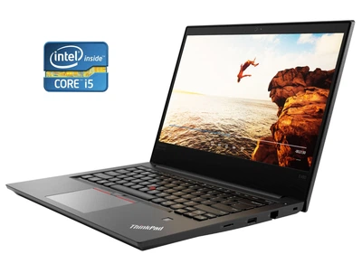 Ноутбук Б-класс Lenovo ThinkPad E480 / 14" (1920x1080) IPS / Intel Core i5-8250U (4 (8) ядра по 1.6 - 3.4 GHz) / 12 GB DDR4 / 256 GB SSD M.2 / Intel UHD Graphics 620 / WebCam / Win 10 Pro б/у