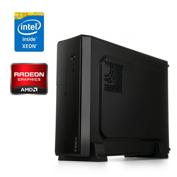 ПК Vinga CS313B SFF / Intel Xeon E5-2670 (8 (16) ядер 2.6 - 3.3 GHz) / 32 GB DDR3 / 240 GB SSD / AMD Radeon Pro WX 4100, 4 GB GDDR5, 128-bit / Win 10 Pro б/у