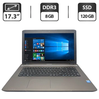 Ноутбук Medion Akoya E7226 / 17.3" (1600x900) TN / Intel Celeron N2930 (4 ядра по 1.83 - 2.16 GHz) / 8 GB DDR3 / 120 GB SSD / Intel HD Graphics / WebCam / АКБ не тримає заряд б/в