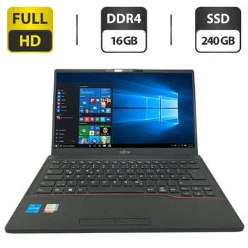Ультрабук Fujitsu LifeBook E5412 / 14" (1920x1080) IPS / Intel Core i5-1235U (10 (12) ядер 3.3 - 4.4 GHz) / 16 GB DDR4 / 240 GB SSD M.2 / Intel Iris Xe Graphics / WebCam б/у