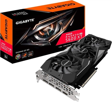 Дискретная видеокарта Gigabyte Radeon RX 5600 XT Gaming OC, 6 GB GDDR6, 192-bit / 1x HDMI, 3x DisplayPort / (GV-R56XTGAMING OC-6GD) б/у