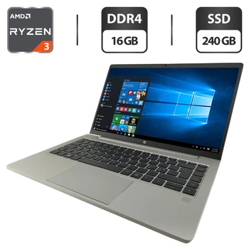 Ультрабук HP ProBook 445 G8 / 14" (1920x1080) IPS / AMD Ryzen 3 5400U (4 (8) ядра по 2.6 - 4.0 GHz) / 16 GB DDR4 / 240 GB SSD / AMD Radeon Graphics / WebCam б/у