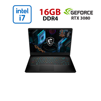 Ігровий ноутбук MSI GP66 Leopard 11UH-266NEU / 15,6" (1920x1080) IPS / Intel Core i7-11800H (8 (16) ядер по 1,9 - 4,6 ГГц) / 16 ГБ DDR4 / 960 ГБ SSD / nVidia GeForce RTX 3080, 8 ГБ GDDR6, 256-біт / Веб-камера б/в