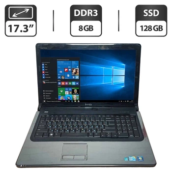Ноутбук Б-класс Dell Inspiron 1764 / 17.3" (1600x900) TN / Intel Core i3-370M (2 (4) ядра по 2.4 GHz) / 8 GB DDR3 / 128 GB SSD / AMD Radeon HD 5470, 1 GB GDDR5, 64-bit / WebCam / VGA б/у