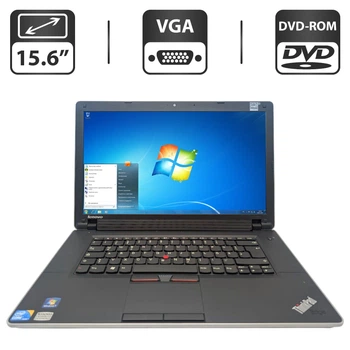 Ноутбук Lenovo ThinkPad Edge 15 / 15.6" (1366x768) TN / Intel Core i3-370M (2 (4) ядра по 2.4 GHz) / 6 GB DDR3 / 500 GB HDD / Intel HD Graphics / WebCam / DVD-ROM б/у