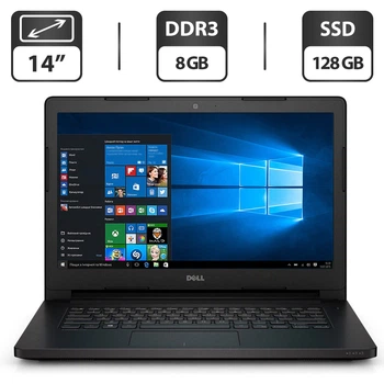 Ноутбук Б-класс Dell Latitude 3460 / 14'' TN / Core i3-5005U (2(4) ядра по 2 GHz) / 8GB DDR3 / 128GB SSD / HD Graphics 5500 / WebCam / HDMI б/у