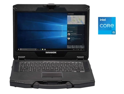 Полузащищенный ноутбук Durabook S14I / 14" (1920x1080) TN / Intel Core i5-1135G7 (4 (8) ядра по 2.4 - 4.2 GHz) / 16 GB DDR4 / 256 GB SSD / Intel Iris Xe Graphics / WebCam б/у