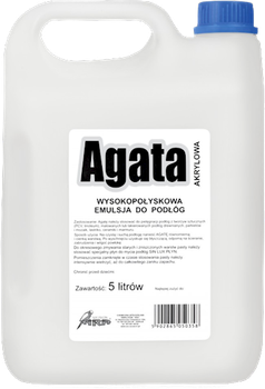 Emulsja do podłóg Agata wysokopołyskowa 5 l (5902865050358)