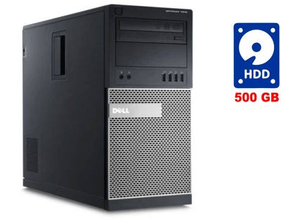 ПК Б-класс Dell OptiPlex 7010 Tower / Intel Core i3-540 (2(4) ядра по 3.06 GHz) / 4GB DDR3 / 500GB HDD / GeForce 210, 1 GB DDR3, 64-bit / DVD-RW / Win 10 Pro б/у
