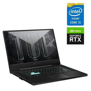 Игровой ноутбук Asus TUF Dash FX516PM-HN013T / 15.6" (1920x1080) IPS / Intel Core i5-11300H (4 (8) ядра по 3.1 - 4.4 GHz) / 16 GB DDR4 / 512 GB SSD / nVidia GeForce RTX 3060, 6 GB GDDR6, 192-bit б/у