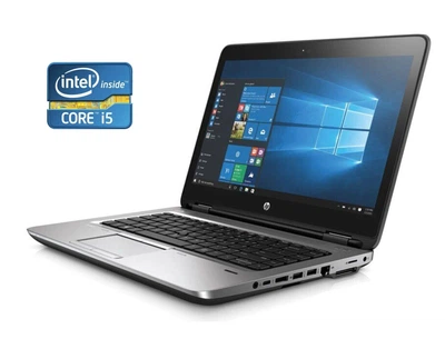 Ноутбук HP Probook 640 G3 / 14" (1920x1080) TN / Intel Core i5-7300U (2 (4) ядра по 2.6 - 3.5 GHz) / 8 GB DDR4 / 256 GB SSD / Intel HD Graphics 620 / WebCam / Win 10 Home б/у