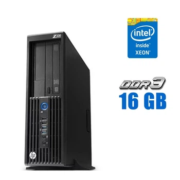 Компьютер HP Z230 SFF / Intel Xeon E3-1225 v3 (4 ядра по 3.2 - 3.6 GHz) / 16 GB DDR3 / 240 GB SSD / Intel HD Graphics 4600 / DVD-RW / 220W б/у