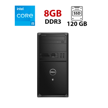 Компьютер Dell Vostro 3900 Tower / Intel Core i5-4430 (4 ядра по 3.0 - 3.2 GHz) / 8 GB DDR3 / 120 GB SSD / Intel HD Graphics 4600 / DisplayPort б/у