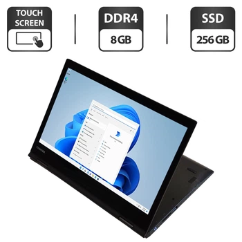 Нетбук-трансформер Toshiba Radius 12 P25W 2-in-1 / 12.5" (3840x2160) IPS Touch / Intel Core i7-6500U (2 (4) ядра по 2.5 - 3.1 GHz) / 8 GB DDR4 / 256 GB SSD / Intel HD Graphics 520 / WebCam б/у