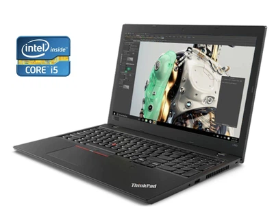 Ноутбук Б-класс Lenovo ThinkPad L580 / 15.6" (1920x1080) IPS / Intel Core i5-8250U (4 (8) ядра по 1.6 - 3.4 GHz) / 8 GB DDR4 / 256 GB SSD / Intel UHD Grphics 620 / WebCam / Win 10 Pro б/у