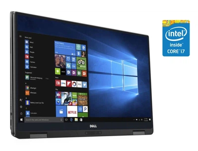 Ультрабук-трансформер Б-класс Dell XPS 13 9365 / 13.3" (1920x1080) IPS Touch / Intel Core i7-7Y75 (2 (4) ядра по 1.3 - 3.6 GHz) / 8 GB DDR3 / 256 GB SSD / Intel HD Graphics 615 / WebCam / Win 10 Pro б/у