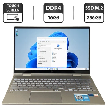 Ноутбук-трансформер HP Envy x360 15m-ed1013dx / 15.6" (1920x1080) IPS Touch / Intel Core i5-1135G7 (4 (8) ядра по 2.4 - 4.2 GHz) / 16 GB DDR4 / 256 GB SSD M.2 / Intel Iris X Graphics / WebCam б/у