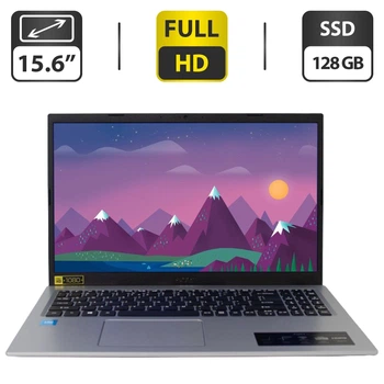 Ультрабук Б-класс Acer / 15.6" TN / Celeron N4500 (2 ядра по 1.1-2.8GHz) / 4GB DDR4 / 128GB SSD / UHD Graphics / WebCam / HDMI б/у