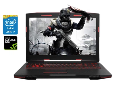 Игровой ноутбук Hasee Z7-KP7D2 / 15.6" (1920x1080) IPS / Intel Core i7-7700HQ (4 (8) ядра по 2.8 - 3.8 GHz) / 16 GB DDR4 / 256 GB SSD + 1000 GB HDD / nVidia GeForce GTX 1060, 6 GB GDDR5, 192-bit / WebCam б/у