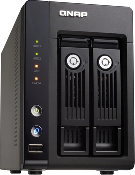 Сетевое хранилище QNAP TS-239 Pro II + / Intel Atom D425 (1 (2) ядро по 1.8 GHz) / 1 GB DDR3 / 2x 2000 GB HDD / Intel Graphics / Linux Embedded б/у