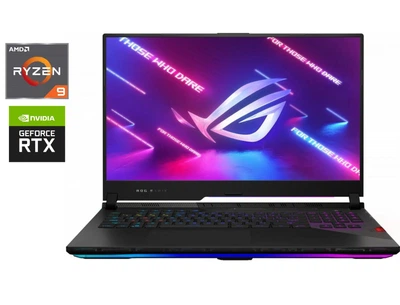 Ігровий ноутбук Asus ROG Strix Scar 17 G733QSA / 17.3" (2560x1440) IPS / AMD Ryzen 9 5900HX (8 (16) ядер по 3.3 - 4.6 GHz) / 16 GB DDR4 / 512 GB SSD / nVidia GeForce RTX 3080, 16 GB GDDR6, 256-bit б/в