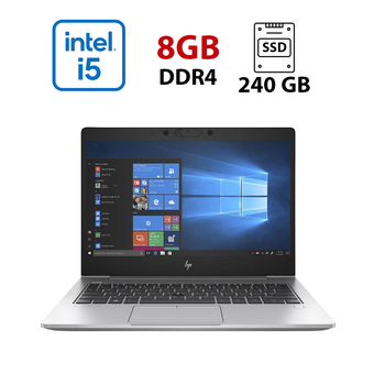 Ультрабук HP ProBook 640 G5 / 14" (1920x1080) IPS / Intel Core i5-8250U (4 (8) ядра по 1.6 - 3.4 GHz) / 8 GB DDR4 / 240 GB SSD / Intel UHD Graphics 620 / WebCam б/у