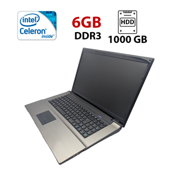 Ноутбук Terra Mobile 1712 / 17.3" (1600x900) TN / Intel Celeron 1037U (2 ядра по 1.8 GHz) / 6 GB DDR3 / 1000 GB HDD / Intel HD Graphics 2500 / WebCam б/у