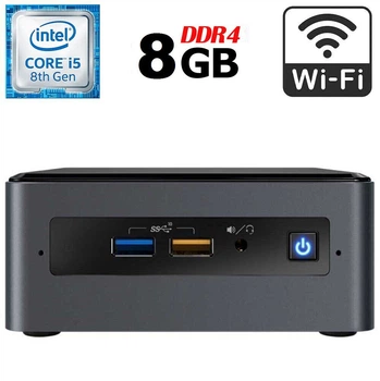 Неттоп Б-класс Intel NUC NUC8BEK USFF / Intel Core i5-8259U (4 (8) ядра по 2.3 - 3.8 GHz) / 8 GB DDR4 / 256 GB SSD M.2 / Intel Iris Plus Graphics 655 / USB 3.1 / HDMI / Wi-Fi б/у