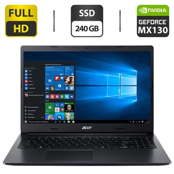 Ноутбук Acer Aspire 3 A315-55KG / 15.6" TN / Intel Core i3-7020U (2(4) ядра по 2.3GHz) / 8GB DDR4 / 240GB SSD / GeForce MX130, 2GB GDDR5, 64-bit / WebCam / HDMI б/у