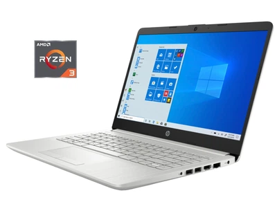 Ноутбук Б-класс HP 14-dk1025wm / 14" (1366x768) TN / AMD Ryzen 3 3300U (4 ядра по 2.1 - 3.5 GHz) / 8 GB DDR4 / 120 GB SSD / AMD Radeon Vega 6 Graphics / WebCam б/у