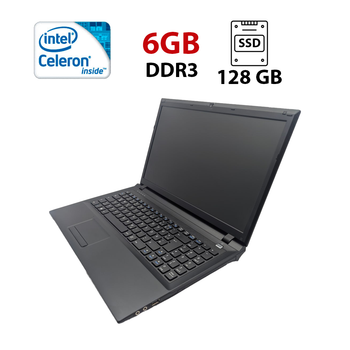 Ноутбук Terra Mobile 1512 / 15.6" (1366x768) TN / Intel Celeron 1037U (2 ядра по 1.8 GHz) / 6 GB DDR3 / 128 GB SSD / Intel HD Graphics 2500 / WebCam б/у
