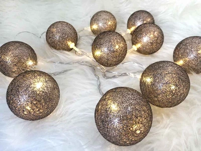 Гірлянди декоративні Cotton Balls 10 led #29