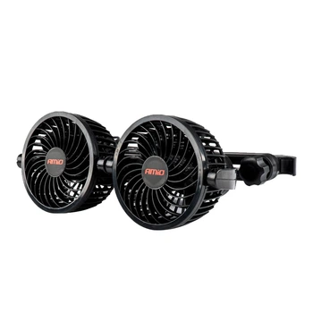 Автомобільний вентилятор на підголівник AMIO USB 2x4 12V (03009/030097)
