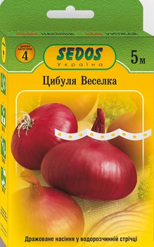 Насіння на стрічці Цибуля Веселка, 5 м, Sedos